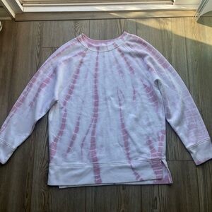 PINK Victoria's Secret Lavender and White Top